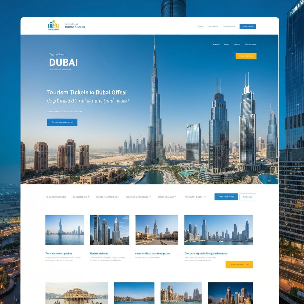 Portfolio work for Dubai Ticket Deals